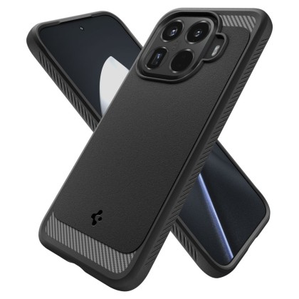Удароустойчив кейс за Xiaomi 15T Pro от Spigen Rugged Armor - Matte Black