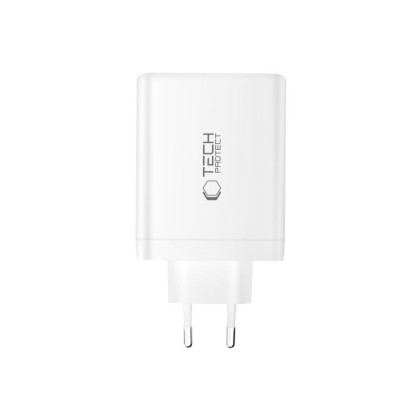 TECH-PROTECT NC140W-GAN 4-PORT NETWORK CHARGER PD 140W / QC3.0 WHITE