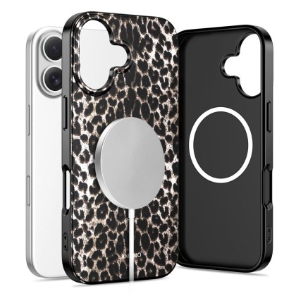 Твърд калъф с MagSafe пръстен за iPhone 17 от Tech-Protect Lamano - Leopard
