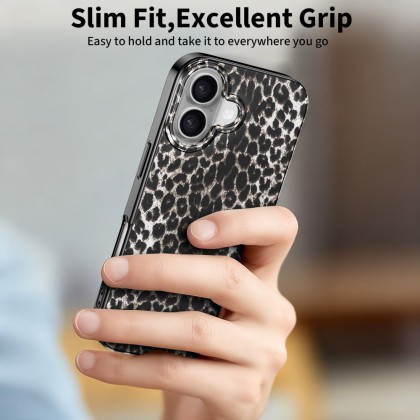 Твърд калъф с MagSafe пръстен за iPhone 17 от Tech-Protect Lamano - Leopard