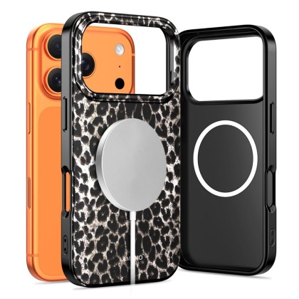 Твърд калъф с MagSafe пръстен за iPhone 17 Pro Max от Tech-Protect Lamano - Leopard