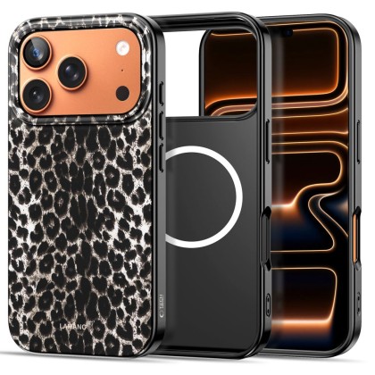 Твърд калъф с MagSafe пръстен за iPhone 17 Pro Max от Tech-Protect Lamano - Leopard