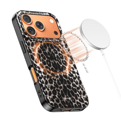 Твърд калъф с MagSafe пръстен за iPhone 17 Pro Max от Tech-Protect Lamano - Leopard