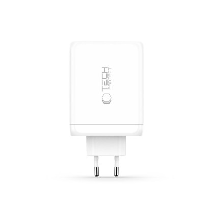 TECH-PROTECT NC200W-GAN 4-PORT NETWORK CHARGER PD 200W / QC3.0 WHITE