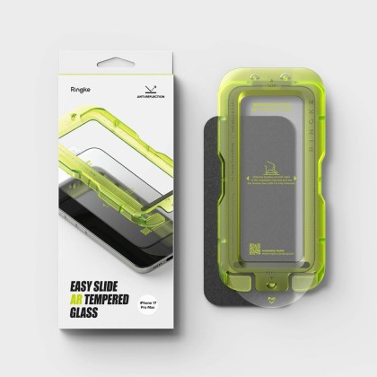 SZKŁO HARTOWANE RINGKE EASY SLIDE ANTI REFLECTIVE TEMPERED GLASS IPHONE 17 PRO MAX BLACK