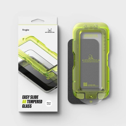 SZKŁO HARTOWANE RINGKE EASY SLIDE ANTI REFLECTIVE TEMPERED GLASS IPHONE 17 PRO BLACK