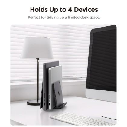 SPIGEN LD208S4 VERTICAL LAPTOP STAND SPACE GREY