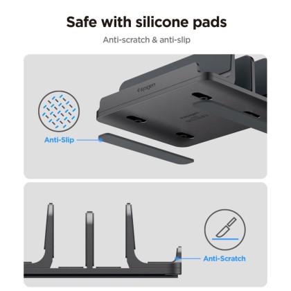 SPIGEN LD208S4 VERTICAL LAPTOP STAND SPACE GREY