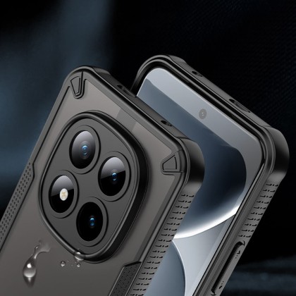 Удароустойчив кейс за Xiaomi Poco M8 Pro / Redmi Note 15 Pro Plus 5G от Tech-Protect Rugged Shield - Matte Black
