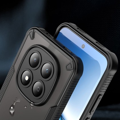 Удароустойчив кейс с MagSafe за Xiaomi Redmi Note 15 Pro 5G от Tech-Protect Rugged Shield - Matte Black