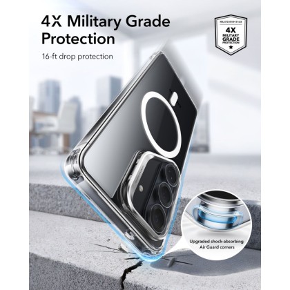 ESR CLASSIC HYBRID KICKSTAND MAGSAFE GALAXY S26 CLEAR