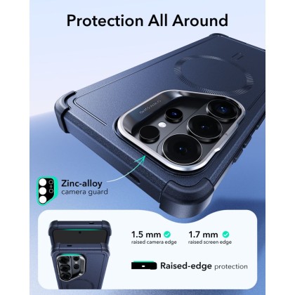 ESR CYBER TOUGH KICKSTAND MAGSAFE GALAXY S26 ULTRA BLUE