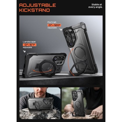 Удароустойчив кейс с MagSafe за Samsung Galaxy S26 Ultra  от Supcase UB GRIP MAG - Black