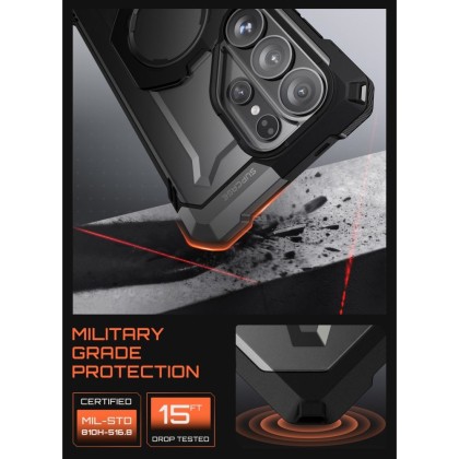 Удароустойчив кейс с MagSafe за Samsung Galaxy S26 Ultra  от Supcase UB GRIP MAG - Black