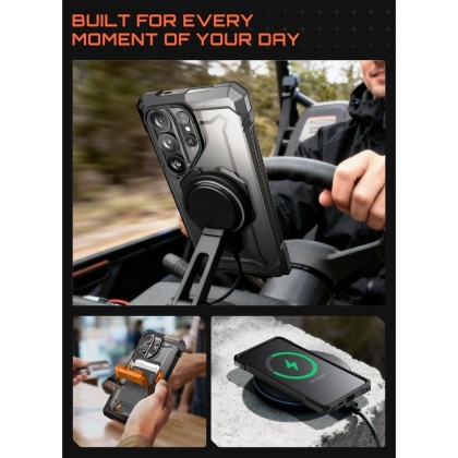 Удароустойчив кейс с MagSafe за Samsung Galaxy S26 Ultra  от Supcase UB GRIP MAG - Black