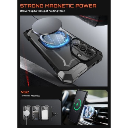 Удароустойчив кейс с MagSafe за Samsung Galaxy S26 от Supcase UB GRIP MAG - Black