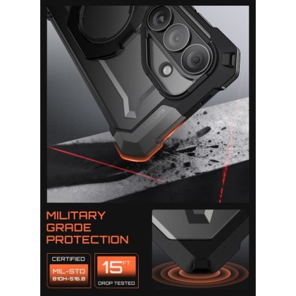Удароустойчив кейс с MagSafe за Samsung Galaxy S26 от Supcase UB GRIP MAG - Black