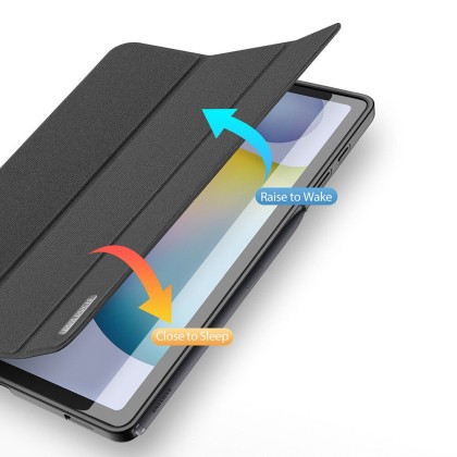 Текстилен тефтер за Samsung Galaxy Tab S6 Lite 10.4 от Dux Ducis Domo - Черен