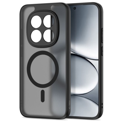 Твърд кейс с MagSafe пръстен за Xiaomi Redmi Note 15 Pro 5G от Tech-Protect MagMat - Matte Black