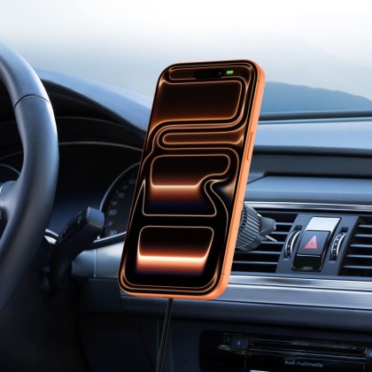TECH-PROTECT V9 ARCTICBOOST MAGNETIC MAGSAFE DASHBOARD & VENT CAR MOUNT WIRELESS CHARGER 25W QI2.2 BLACK