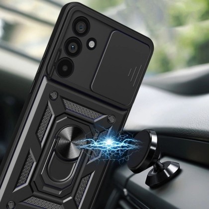 Удароустойчив калъф за Samsung Galaxy A57 5G от Tech-Protect CamShield Pro - Black
