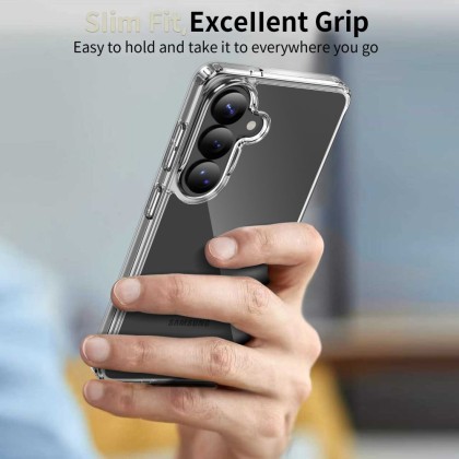 Хибриден кейс за Samsung Galaxy S26+ Plus от Tech-Protect Flexair Hybrid - Clear