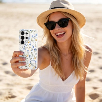 Силиконов кейс за Samsung Galaxy S26 Ultra от Tech-Protect FlexAir - Spring Flowers