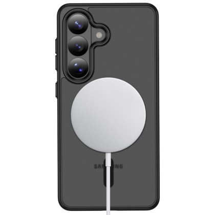 Твърд кейс с MagSafe пръстен за Samsung Galaxy S26+ Plus от Tech-Protect MagMat - Matte Black