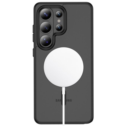 Твърд кейс с MagSafe пръстен за Samsung Galaxy S26 Ultra от Tech-Protect MagMat - Matte Black