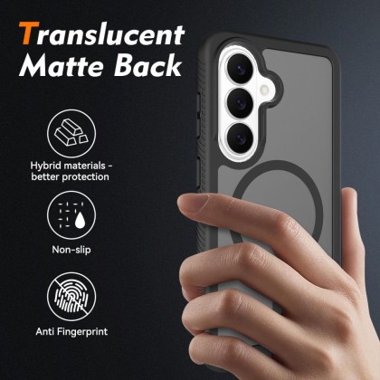 360 градусов калъф с MagSafe за Samsung Galaxy S26 от Tech-Protect Defense360 - Черен