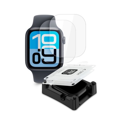 FOLIA HYDROŻELOWA TECH-PROTECT SUPREME SET+ 2-PACK APPLE WATCH 4 / 5 / 6 / SE 1 / 2 / 3 (44 MM) CLEAR