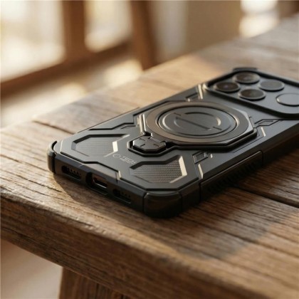 Удароустойчив калъф за Xiaomi Poco F8 Ultra от Tech-Protect Tacticstand Magsafe - Matte Black