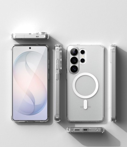 Удароустойчив твърд кейс с MagSafe за Samsung Galaxy S26 Ultra от Ringke Fusion Magnetic - Matte Clear