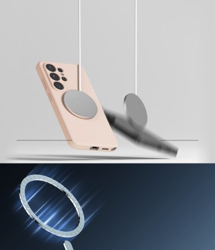 RINGKE SILICONE MAGNETIC MAGSAFE GALAXY S26 ULTRA PINK SAND
