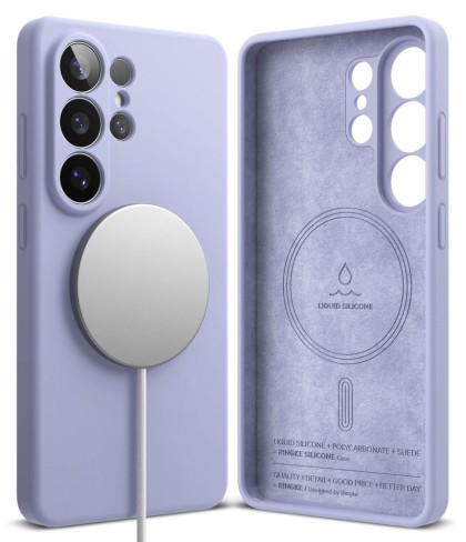 Силиконов кейс с MagSafe за Samsung Galaxy S26 Ultra от Ringke Silicone Magnetic - Lavender