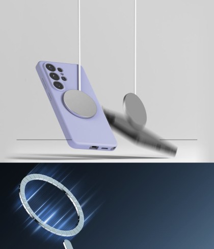 Силиконов кейс с MagSafe за Samsung Galaxy S26 Ultra от Ringke Silicone Magnetic - Lavender