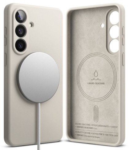Силиконов кейс с MagSafe за Samsung Galaxy S26 от Ringke Silicone Magnetic - Stone