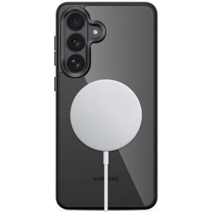 Твърд кейс с MagSafe пръстен за  Samsung Galaxy S26+ Plus от Tech-Protect MagMat - Black / Clear