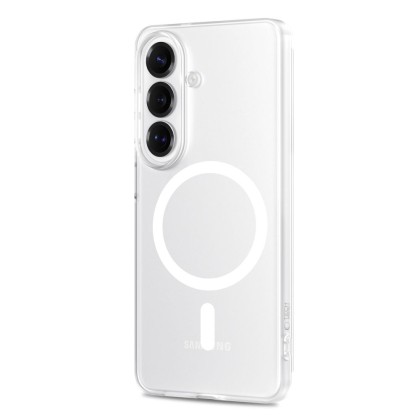Тънък кейс с MagSafe за Samsung Galaxy S26 от Tech-Protect MagSlim - Matte White