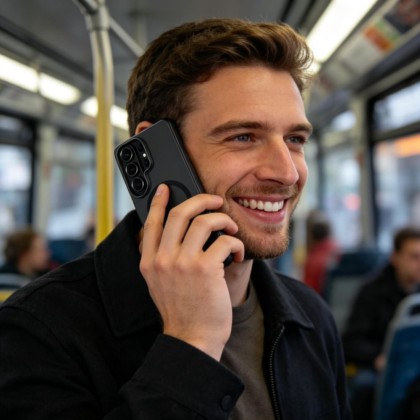 Тънък кейс с MagSafe за Samsung Galaxy S26 Ultra от Tech-Protect MagSlim - Matte Black