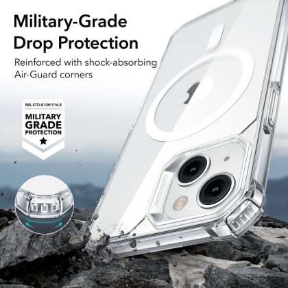 Удароустойчив кейс с MagSafe за iPhone 14 Pro от ESR Air Armor Halolock - Прозрачен
