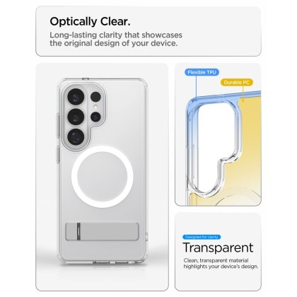 SPIGEN ULTRA HYBRID "S" MAG MAGSAFE GALAXY S26 ULTRA CLEAR/WHITE