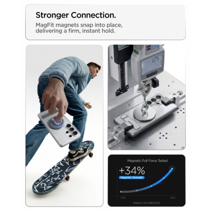 SPIGEN ULTRA HYBRID "S" MAG MAGSAFE GALAXY S26 ULTRA CLEAR/WHITE