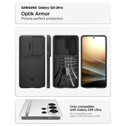 SPIGEN OPTIK ARMOR GALAXY S26 ULTRA BLACK