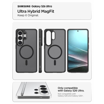 SPIGEN ULTRA HYBRID MAG MAGSAFE GALAXY S26 ULTRA FROST BLACK