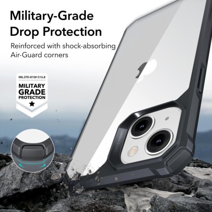 Удароустойчив кейс за iPhone 14 Plus от ESR Air Armor - Прозрачен/Черен