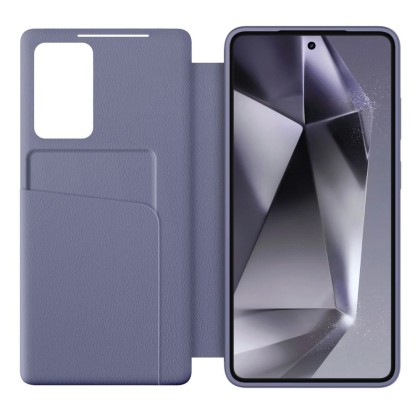 Кожен, активен тефтер за Samsung Galaxy S26+ Plus от Tech Protect Smart Wallet - Purple