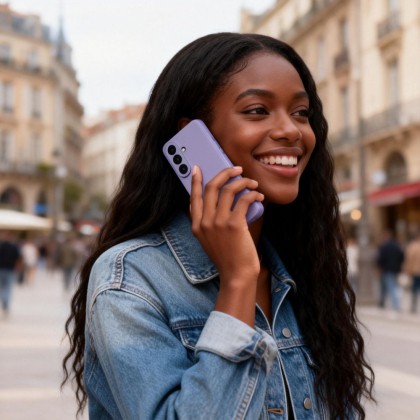 Кожен, активен тефтер за Samsung Galaxy S26+ Plus от Tech Protect Smart Wallet - Purple