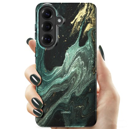 Твърд калъф с MagSafe пръстен за Samsung Galaxy S26 от Tech-Protect Lamano - Verde Aura