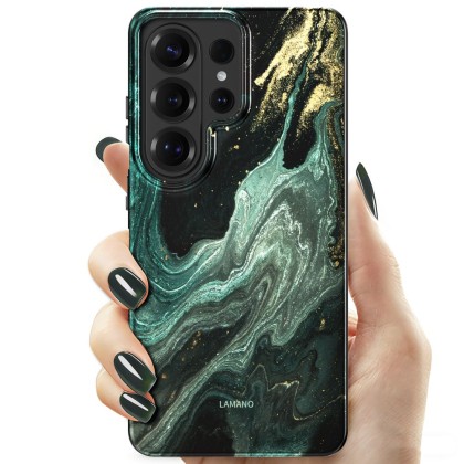 Твърд калъф с MagSafe пръстен за Samsung Galaxy S26 Ultra от Tech-Protect Lamano - Verde Aura